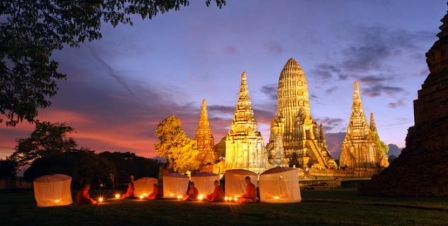 Ayuthaya at night