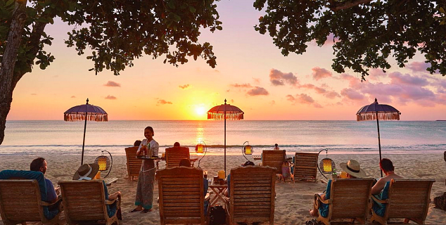 Beach at sunset