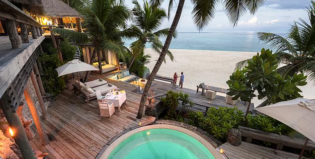 Beachfront setting