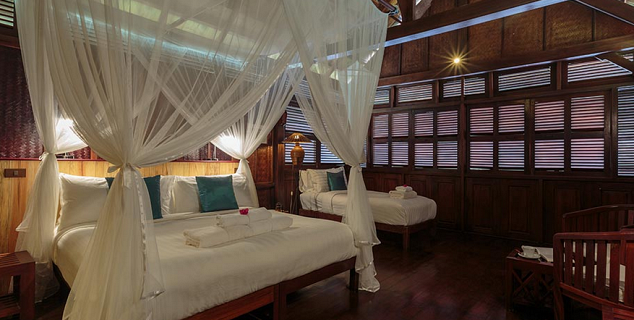 Bedroom at Luang Say Lodge