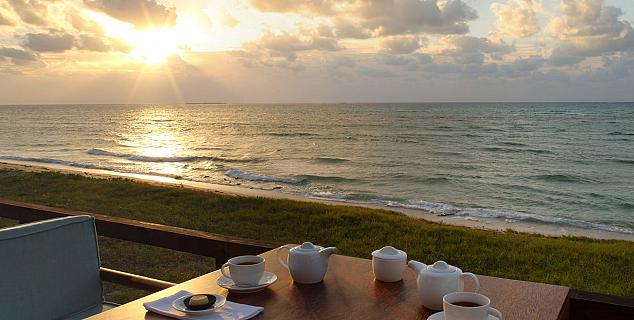 Breakfast in villa