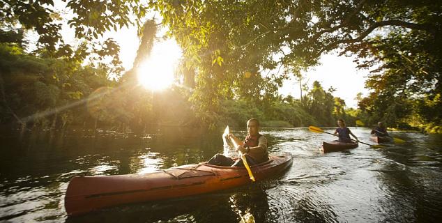 Canoeing Belize