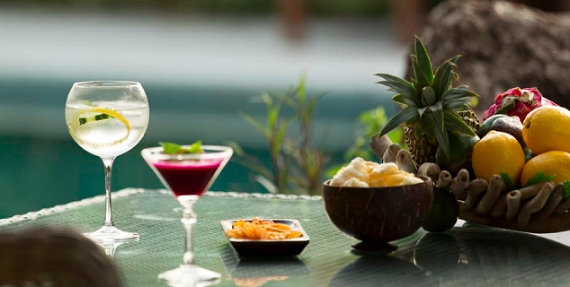 Cocktails by the pool