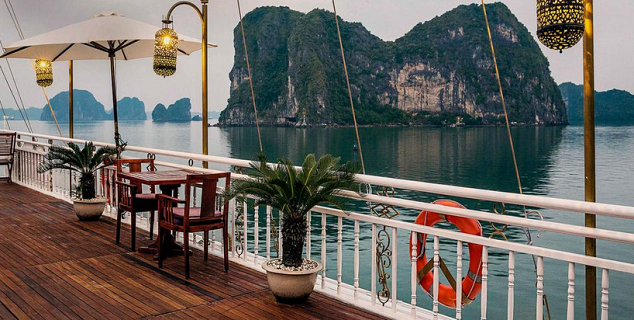 Deck on Halong Jasmine