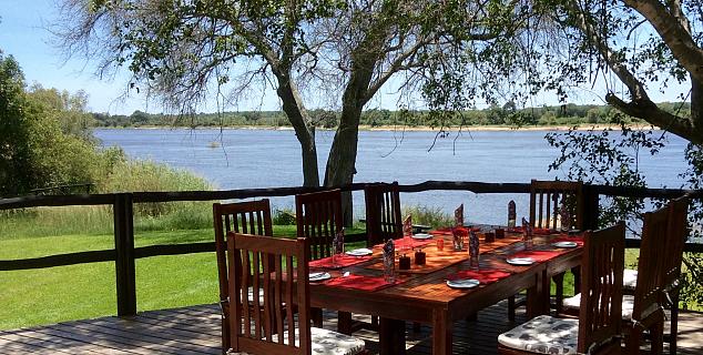 Dining table on deck