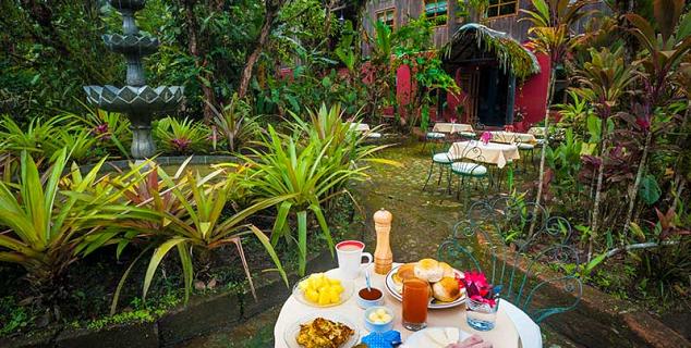 Garden breakfast