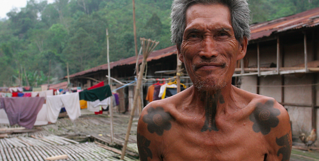 Iban man, Sarawak