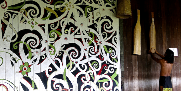 Longhouse door detail