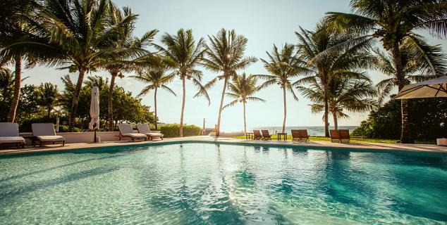 Pool and Garden Area