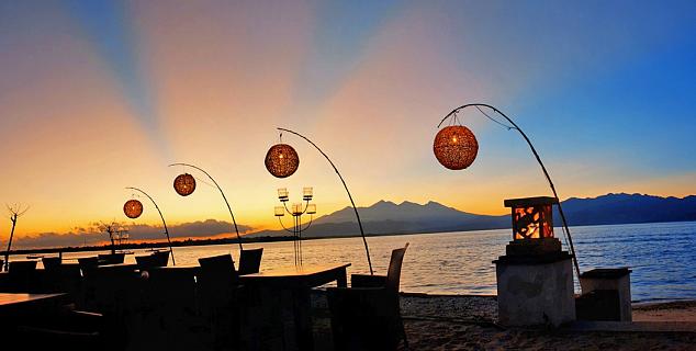 Restaurant at Sunset