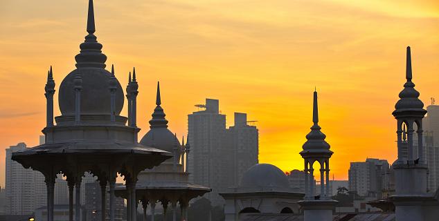 Sunrise in Kuala Lumpur