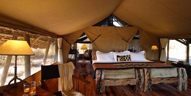 Tent interior