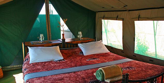 Tent interior