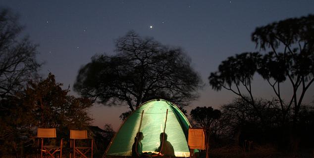 Tent on Walking Safari